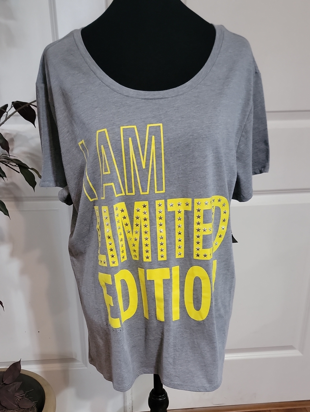 City Streets Gray Tee with Yellow 'Limited Edition' Graphic